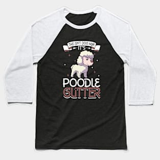 Poodle glitter Baseball T-Shirt